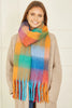 Yumi Rainbow Check Soft Scarf