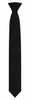 Men's Black Clip-On Textured Pre-Tied Necktie