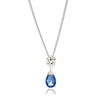 Classic Athena Kate Gemstone Necklace: Silver & Iolite