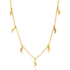 Multi-Talon Necklace, Gold Vermeil