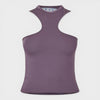 Sleek Asymmetric Rowing Top Violet