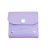 Handmade Leather Simple Coin Purse - Pastel Violet