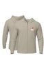 XAPE Classic Strength Logo Oversized Zip Hoodie - Stone