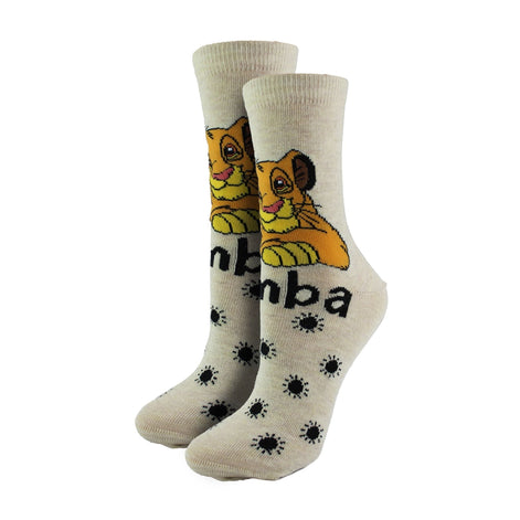 Ladies Disney Simba Socks | Novelty Lion King Socks | Disney Gifts for Her