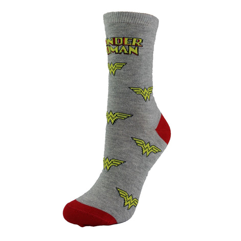 Ladies Wonder Woman Novelty Socks: Fancy Colorful Dress Socks | Gift Socks