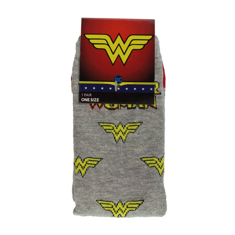 Ladies Wonder Woman Novelty Socks: Fancy Colorful Dress Socks | Gift Socks