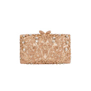 Gold Crystal Embellished Clutch Bag