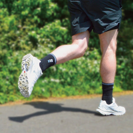 Mens Retro Stripe Cotton Sports Socks in White & Black (Multipack Options)