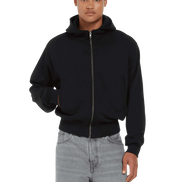 Organic Bomber Jacket Hoodie: Unisex