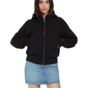Organic Bomber Jacket Hoodie: Unisex
