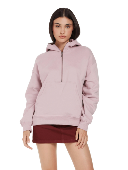 Organic Half Zip Hoodie: Women's