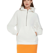 Organic Half Zip Hoodie: Women's