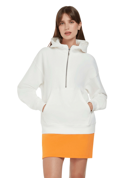 Organic Half Zip Hoodie: Women's