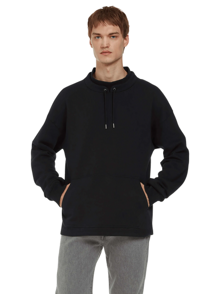 Organic Mock Neck Sweatshirt: Unisex