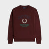 Embroidered Champion Sweatshirt Oxblood