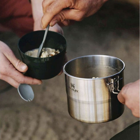 Stainless Steel Cook Set For Two 1.0L