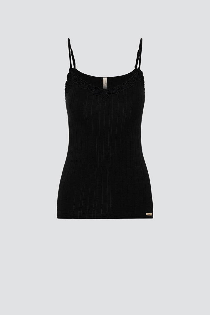 Fairtrade Organic Ribbed Camisole Top: Womens
