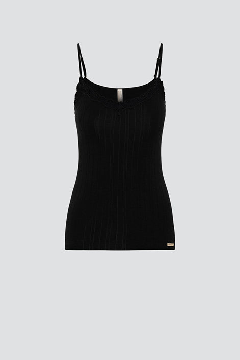 Fairtrade Organic Ribbed Camisole Top: Womens