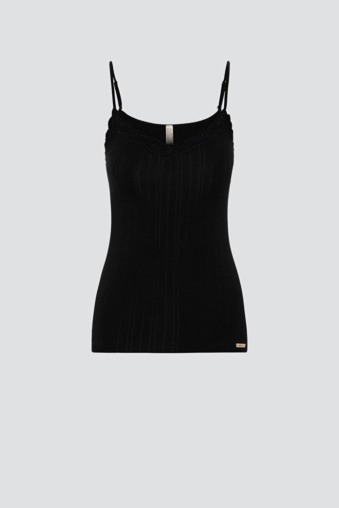 Fairtrade Organic Ribbed Camisole Top: Womens