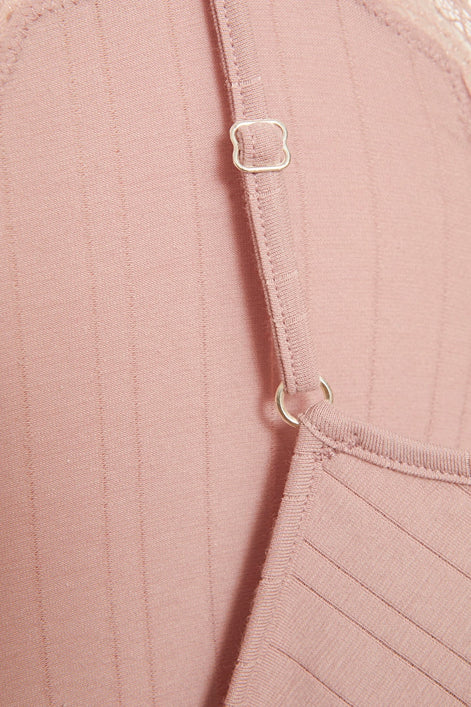 Fairtrade Organic Ribbed Camisole Top: Womens