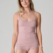 Fairtrade Organic Ribbed Camisole Top: Womens