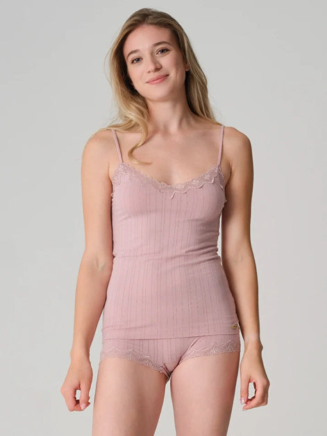 Fairtrade Organic Ribbed Camisole Top: Womens