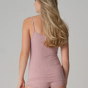 Fairtrade Organic Ribbed Camisole Top: Womens