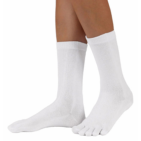 1 Pack Mens & Ladies Essential Mid Calf Toe Socks