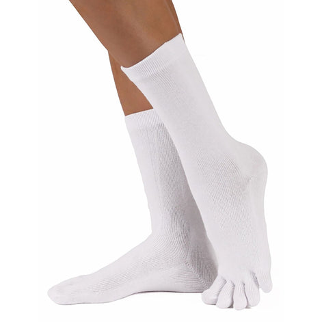 1 Pack Mens & Ladies Essential Mid Calf Toe Socks