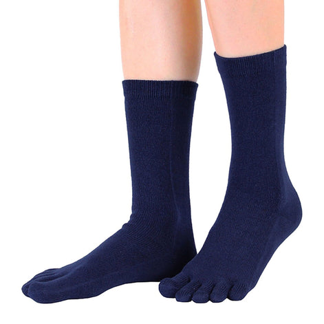 1 Pack Mens & Ladies Essential Mid Calf Toe Socks