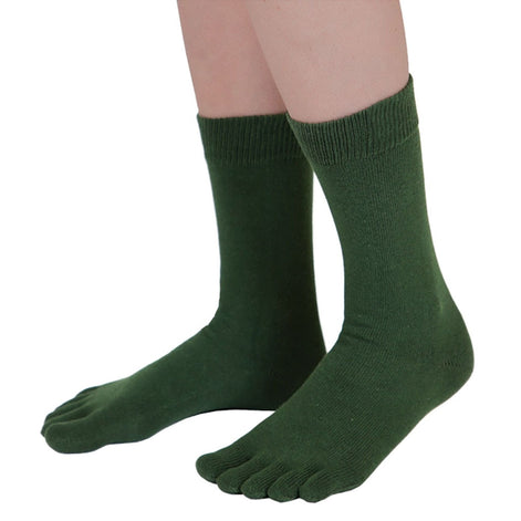 1 Pack Mens & Ladies Essential Mid Calf Toe Socks