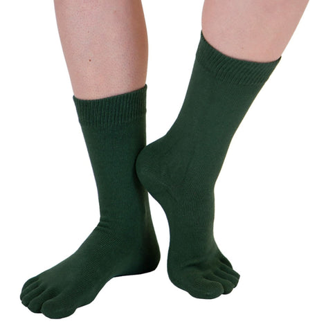 1 Pack Mens & Ladies Essential Mid Calf Toe Socks