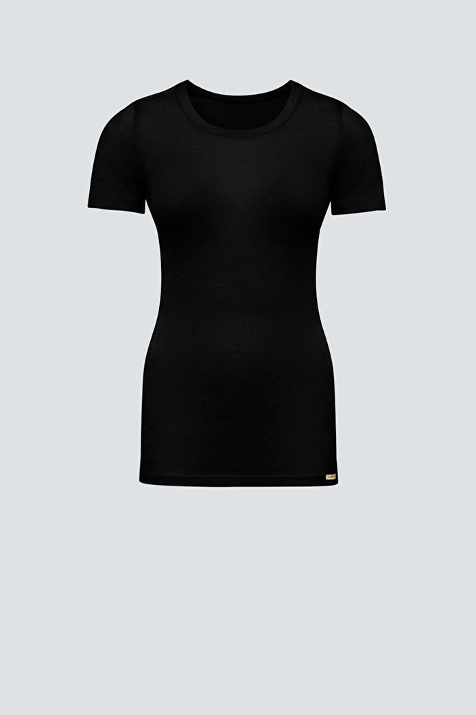 Merino Wool & Silk Thermal T-shirt: Womens