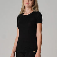Merino Wool & Silk Thermal T-shirt: Womens