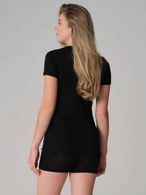 Merino Wool & Silk Thermal T-shirt: Womens