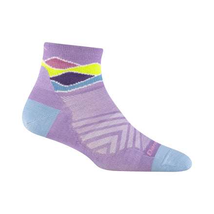 Ladies Quarter No Cushion Ultra-Lightweight Running Merino Socks