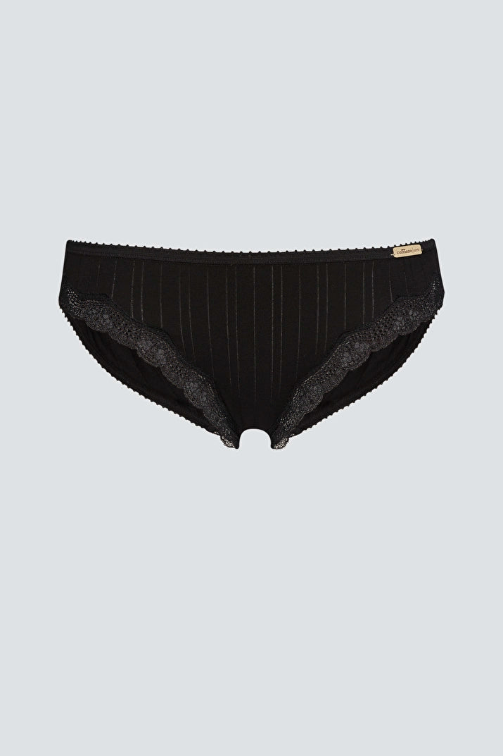 Organic Ribbed Briefs: Womens