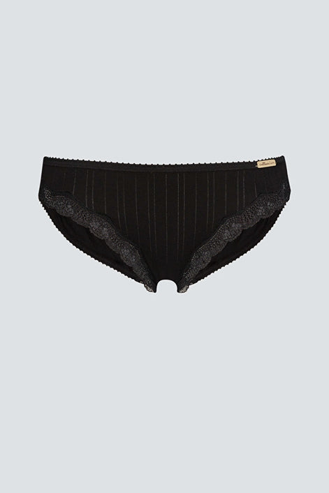 Organic Ribbed Briefs: Womens