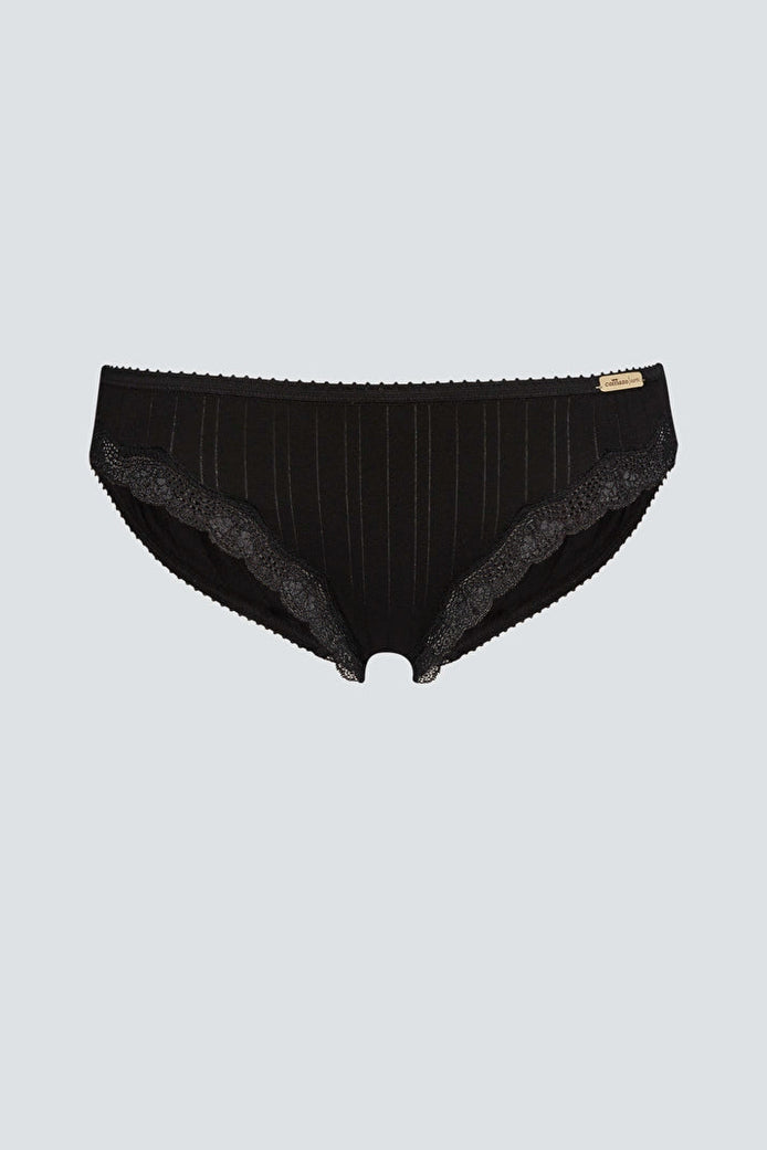 Organic Ribbed Briefs: Womens
