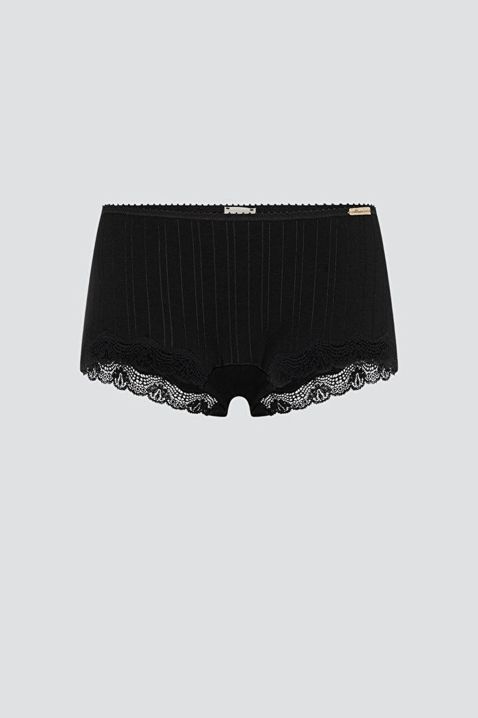 Organic Ribbed Hipster Briefs: Womens