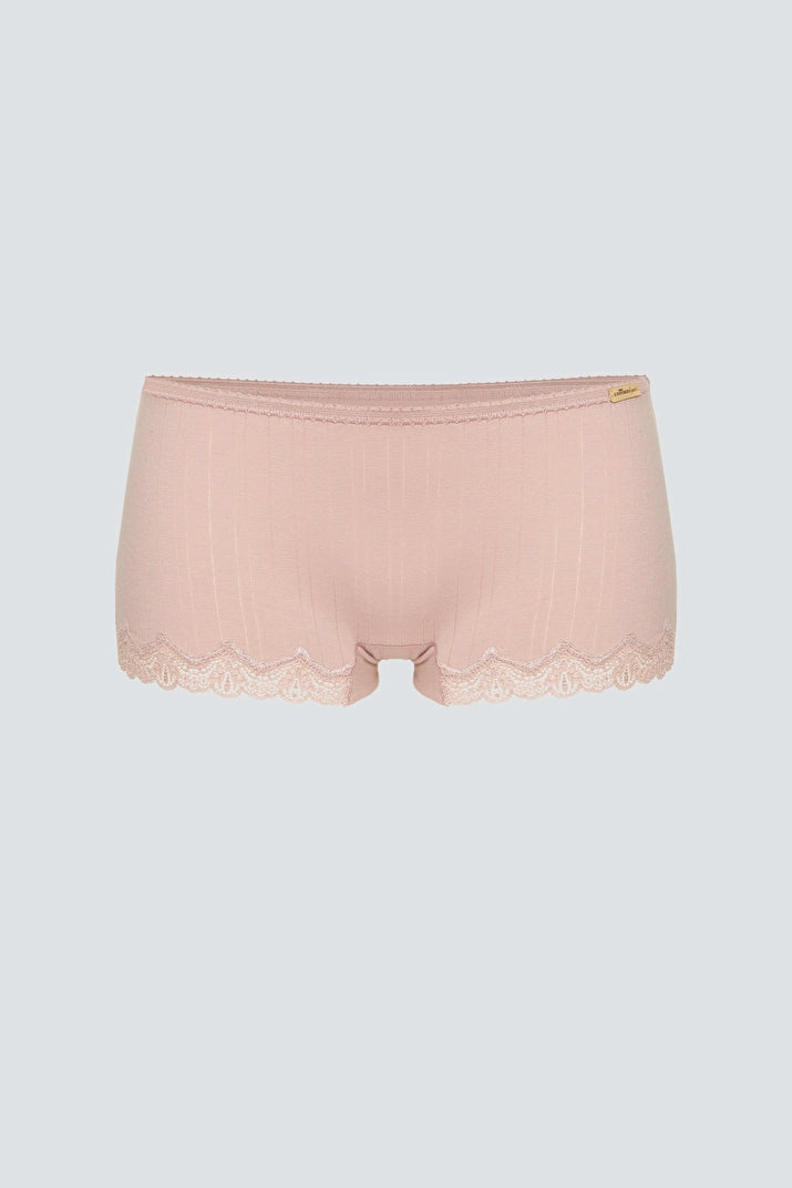 Organic Ribbed Hipster Briefs: Womens