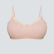 Organic Cotton Rib Bralette: Womens