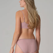 Organic Cotton Rib Bralette: Womens