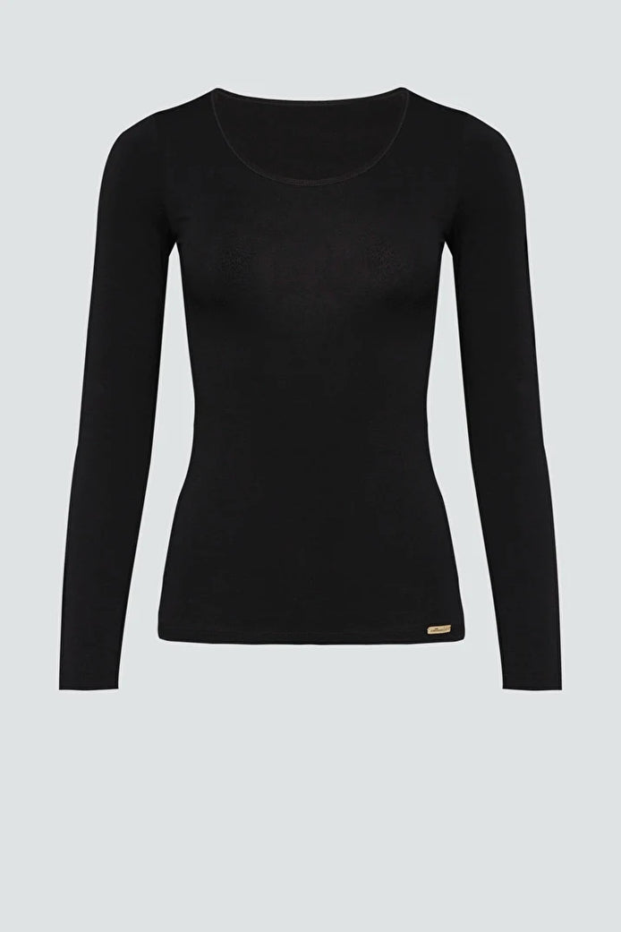 Fairtrade Organic Long Sleeve Undershirt: Womens