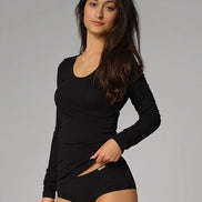 Fairtrade Organic Long Sleeve Undershirt: Womens