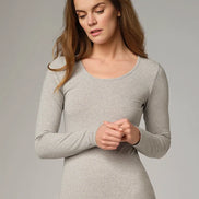Fairtrade Organic Long Sleeve Undershirt: Womens