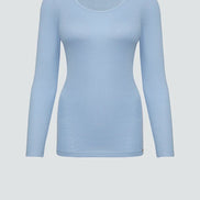Organic Cotton Breathable Long Sleeve Undershirt: Womens