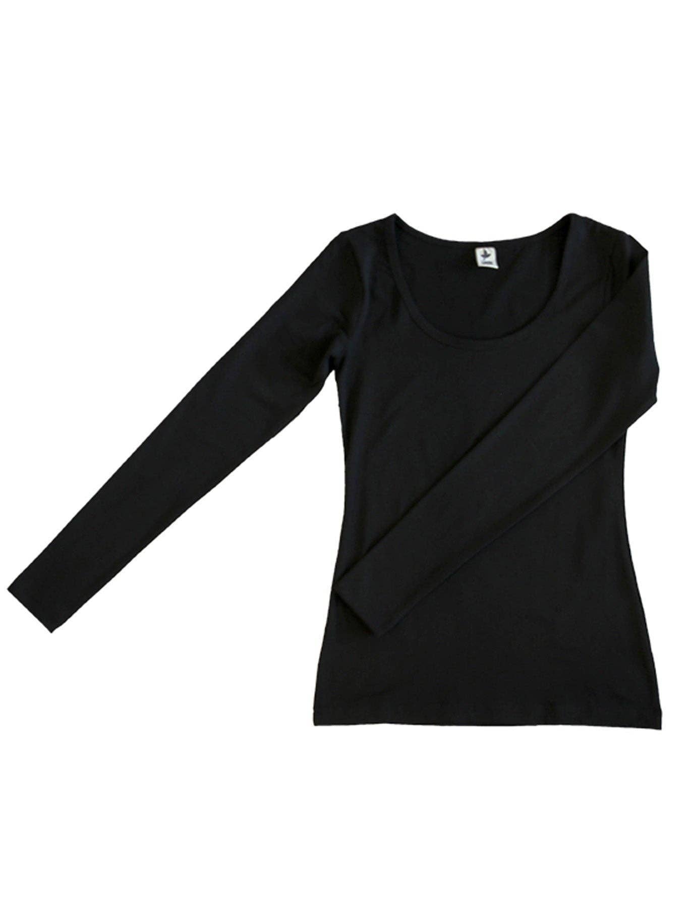 Organic Stretch Long Sleeve T-Shirt: Women's
