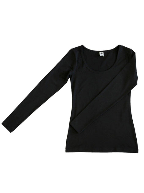 Organic Stretch Long Sleeve T-Shirt: Women's