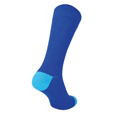 12 Pack Mens Soft Breathable Cotton Bulk Buy Contrast Heel & Toe Socks